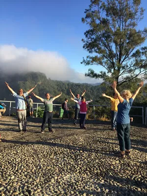 Hands in the air