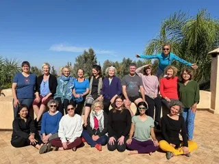 Yoga retreat participants